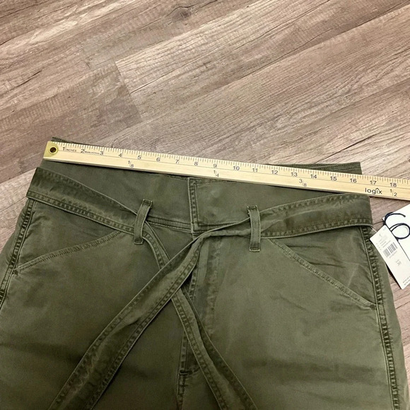 Citizens of Humanity Women’s Louvelle Belted High Rise Wide-Leg Pants Green 30 - Picture 5 of 13